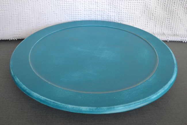 Reserved for Susan, Aqua and Teal lazy susan