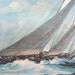 Johannes Holst 1959 Sailboat Print on Canvas