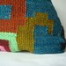 Bright Shapes - Kilim Pillow Cover - Bohemian Ethnic Wool Rustic Antique Romanian Hand Woven Turkish Kilim Pillow Case Bright 16 x 20