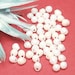 4mm Miyuki Fringe Drop Glass Beads White AB Finish 52 Pack