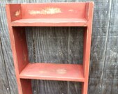 Wooden towel rack - Shabby chic towel shelf  - Stand alone or wall mounted Storage Shelves