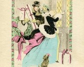Digital Download-Edwardian Christmas Card-Vintage