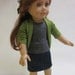 18 inch American Girl Doll Clothes - Skirt- T-shirt- and Free Slouch Cardigan