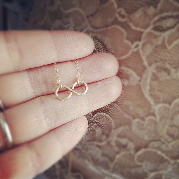 Handmade Gold Filled Infinity Necklace - Handmade - All Gold Filled - Everyday Jewelry
