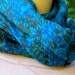 Silk scarf, Summer Scarf, Sari scarf, Floral scarf