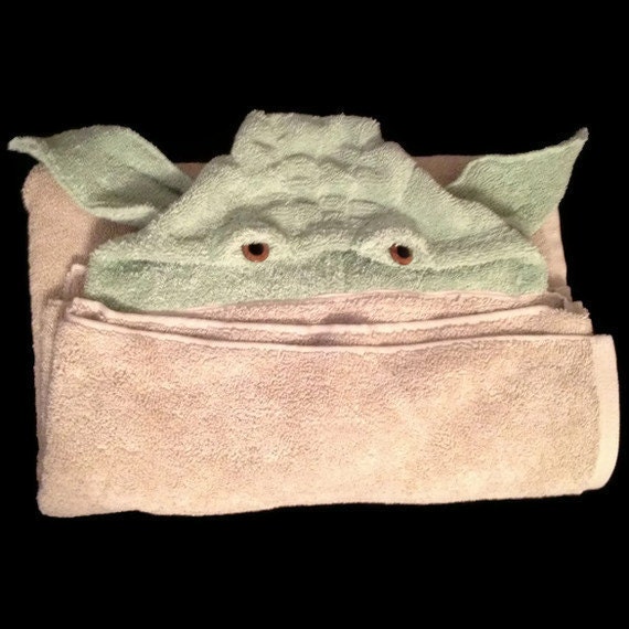Tiffani's Star Wars-inspired hooded bath towels