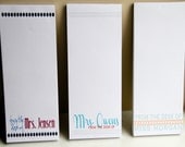 Personalized Teacher Notepads - Set of 3 - From the Desk of - Personalized  - Teacher Gifts