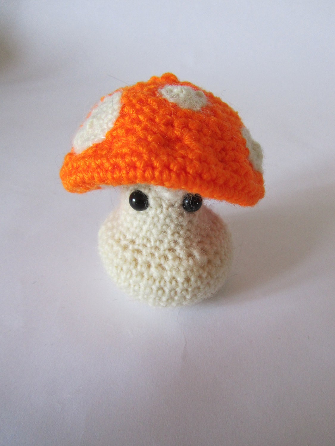 Orange Mushroom Amigurumi Plush