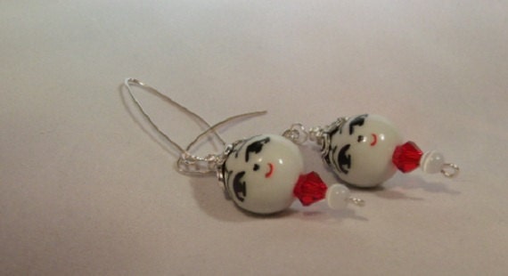 Earrings - Sterling Silver Wire Wrapped - Swarovski - Fun