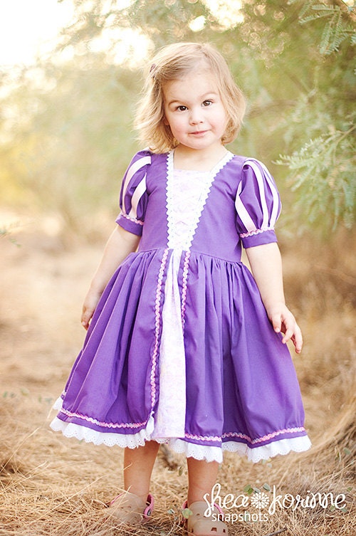 Tangled Rapunzel Dress - Size 2T-12