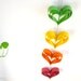 Rainbow Wedding Garland - Paper hearts Wedding Banner, rainbow birthday party, Engagement Party Decoration, Photo Booth Prop (handmade)