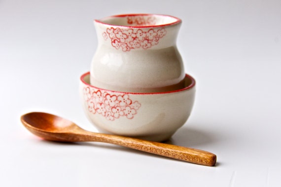 Creamer and Sugar Set in Red - RossLab