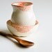 Coral Creamer and Sugar Set- Tea time ceramic serving set by RossLab (made to order)