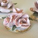 VIntage Porcelain Rose Trio