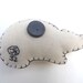 Woodland mushroom hedgehog magnet, number 32