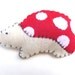 Woodland mushroom hedgehog magnet, number 32