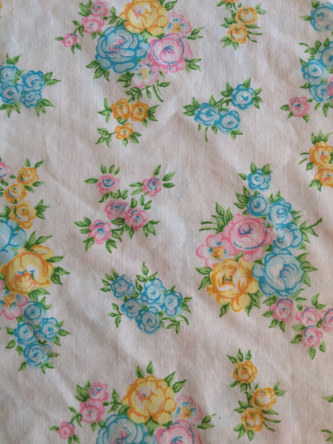 Polly Vintage Queen flat Sheet 