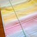SALE Vintage Rainbow Striped Pillow Case