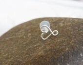 16 gague Infinity Heart or Normal heart Sterling Silver bio flexible Tragus