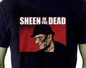 Gildan 2000 Mens Zombie Tshirt Sheen of the Dead Tee Charlie Sheen T shirt Sizes S  M  L  XL  XXL