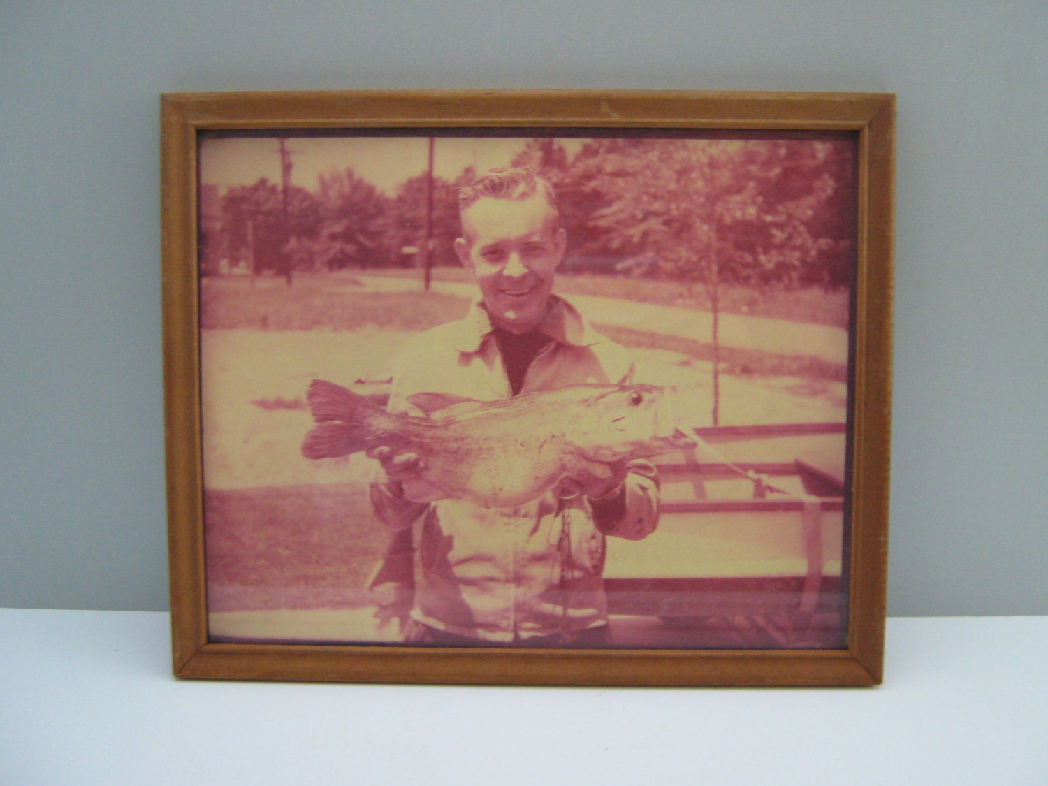 Photo: Father Photo, Fishing Photo, Family 1950s Photo, Family Photograph, Vintage Picture