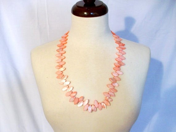 Pink Leaf Necklace