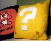 Super Mario Question Mark Block Pillow