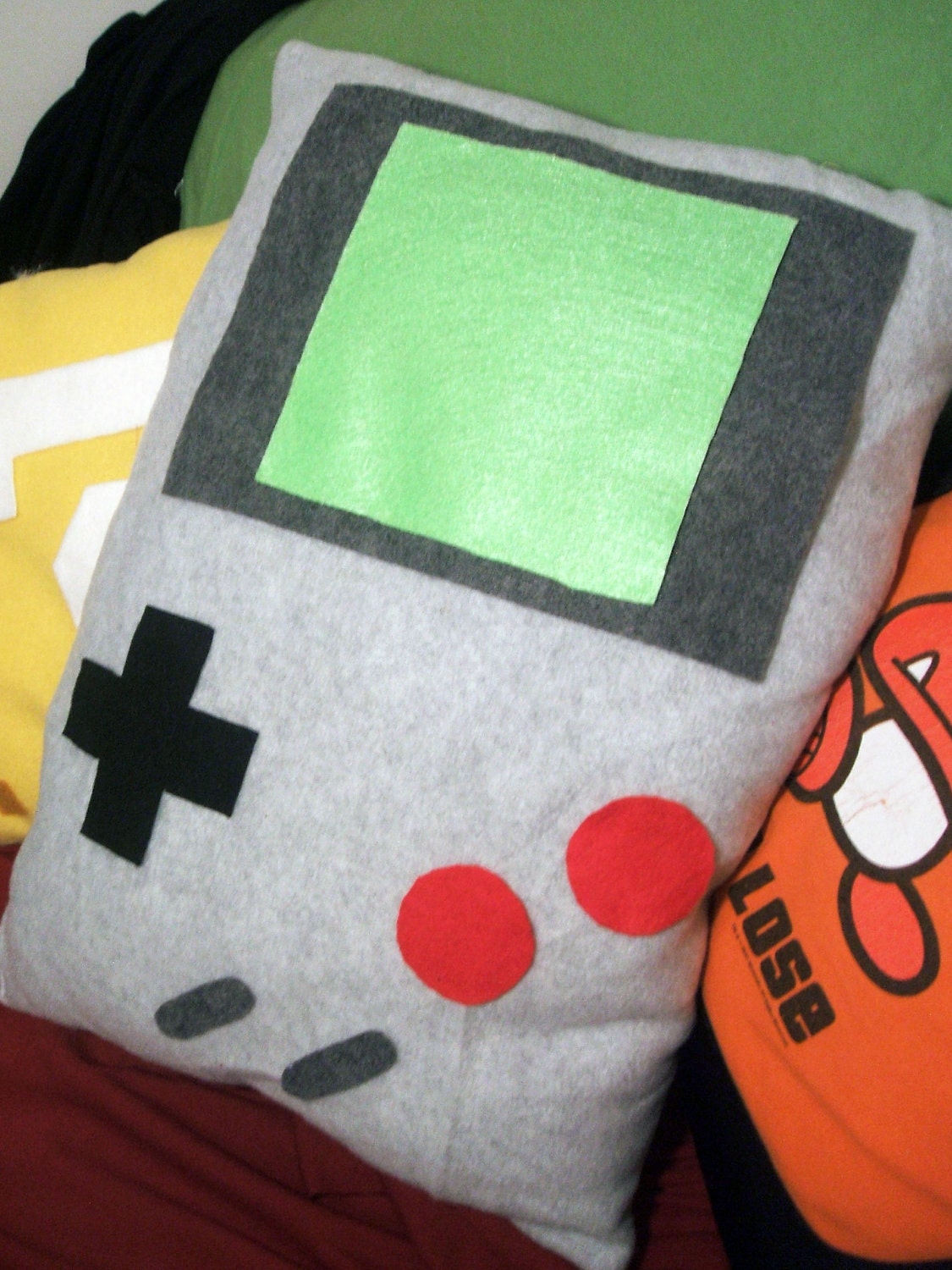 Nintendo Game Boy Pillow in Gray