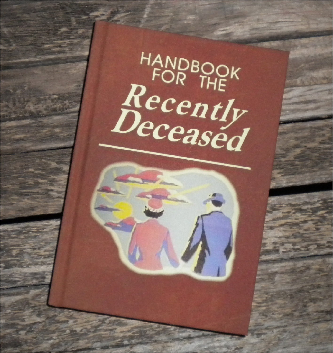 BLANK BOOK Journal - Handbook for the Recently Deceased - BEETLEJUICE  sketch book, Zombies, movie prop Zombie, Dead, Undead, Geek, Horror