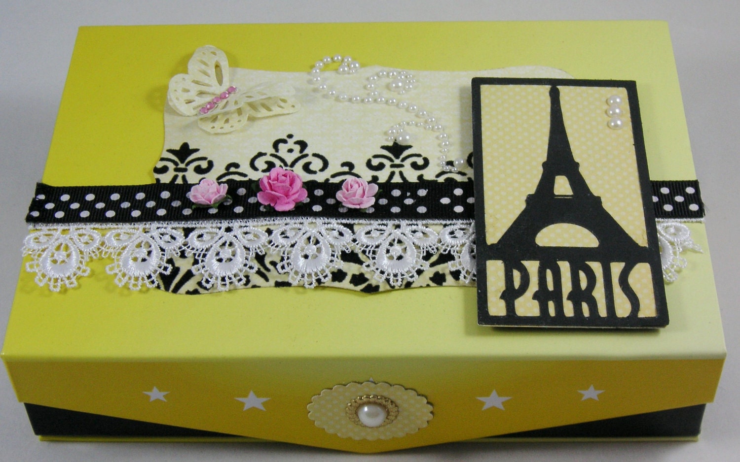 Buy cigars gifts certificates - SALE Paris Gift Card Set - 12 Cards and Envelopes in hand embellished cigar Gift Gox