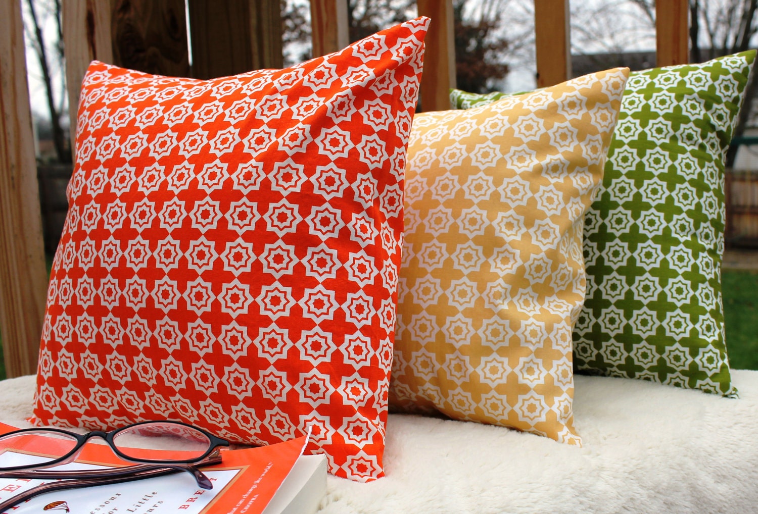 Custom listing for Lara-12x12 Moroccan Mirage Pillow Covers