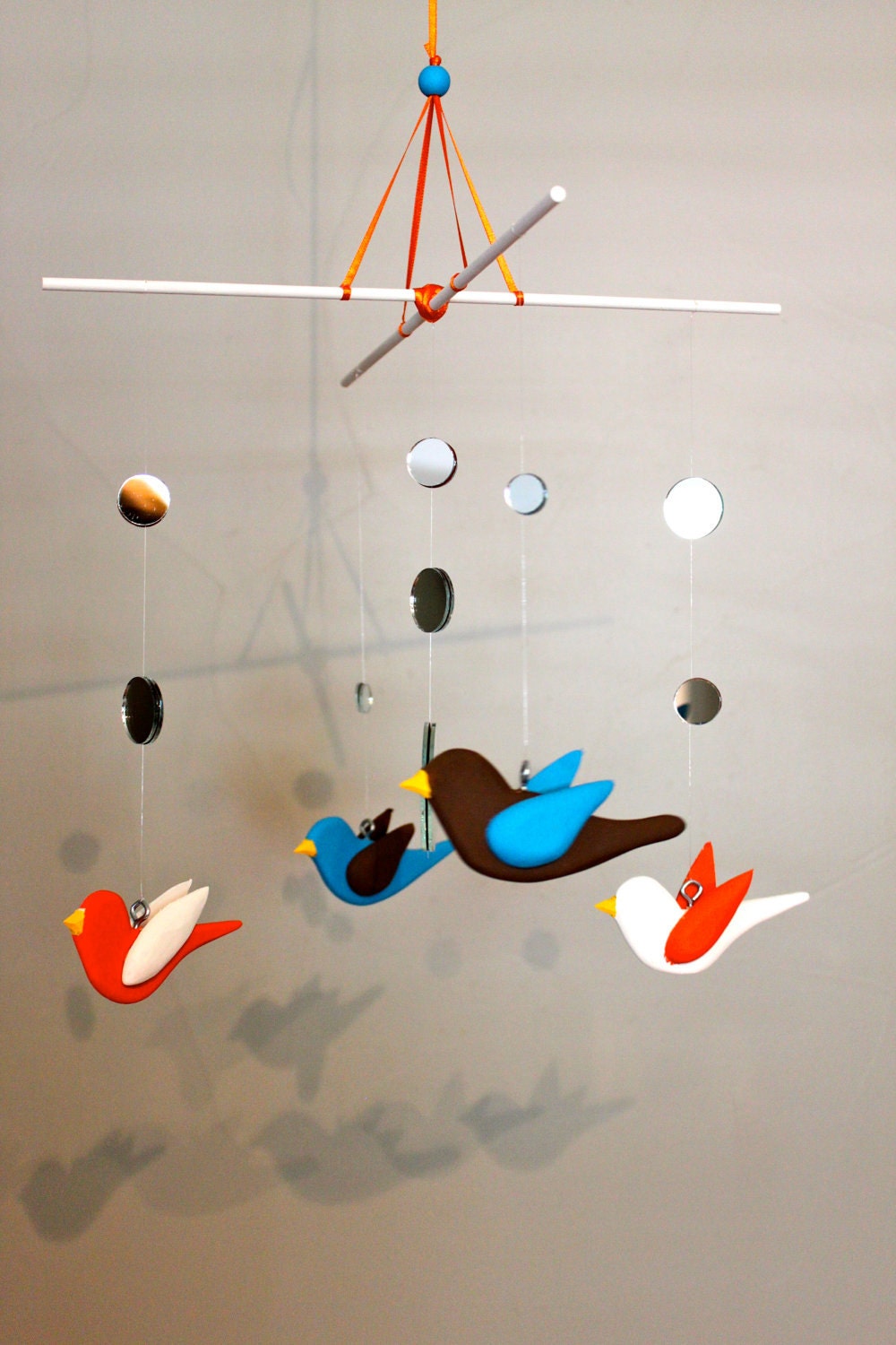 Baby Crib Mobile - Modern Crib Mobile Baby Mobile - Baby Bird Mobile - Girls Nursery Mobile -Wood Mobile - Mobile - Unique Crib Mobile