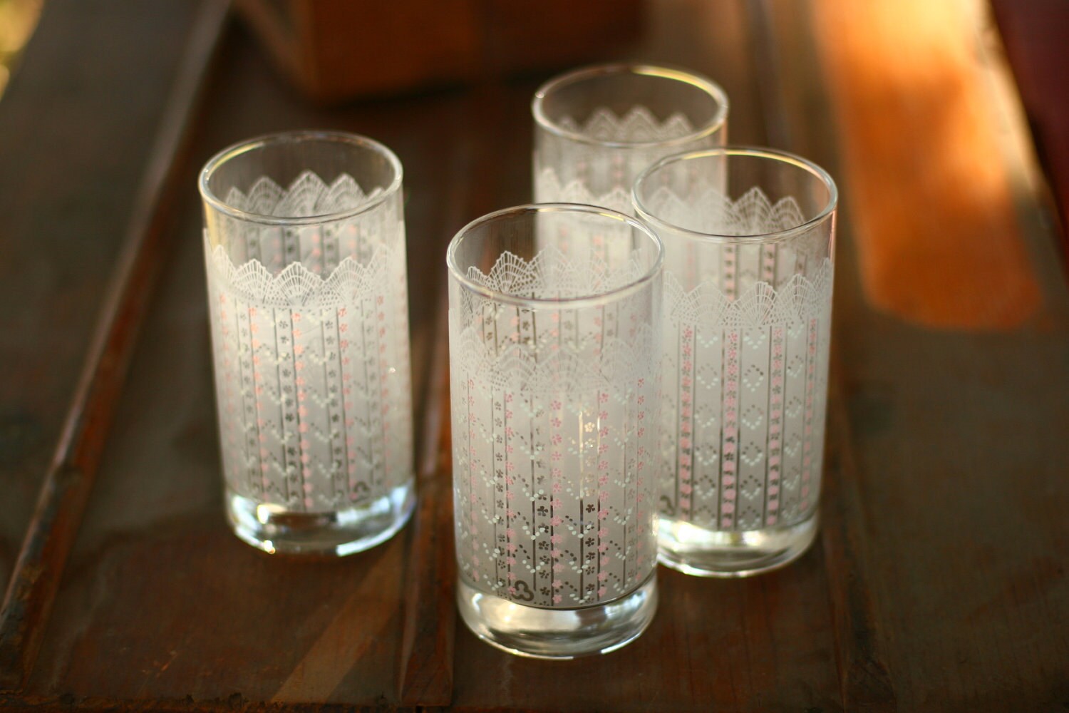 10 OFF SALE Vintage Drinking Glasses with by vintageatmosphere