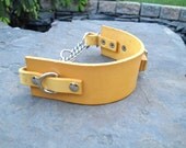 Custom Adjustable Leather Martingale Dog Collar - 2" Wide