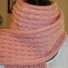 Sale 30%.Knit Pink Scarf. FringeWomen.School.Girls.Gift.Spring/Winter. Ready to ship.
