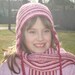 Knit.Hat & scarf Pink.Scool Girl. 7- 9year old girl.Wool.Ready to ship.