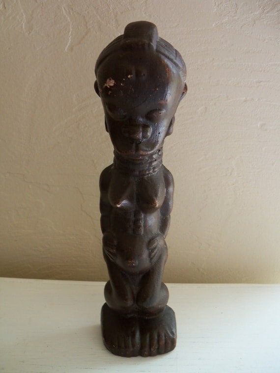Vintage Fertility Goddess Statue with by