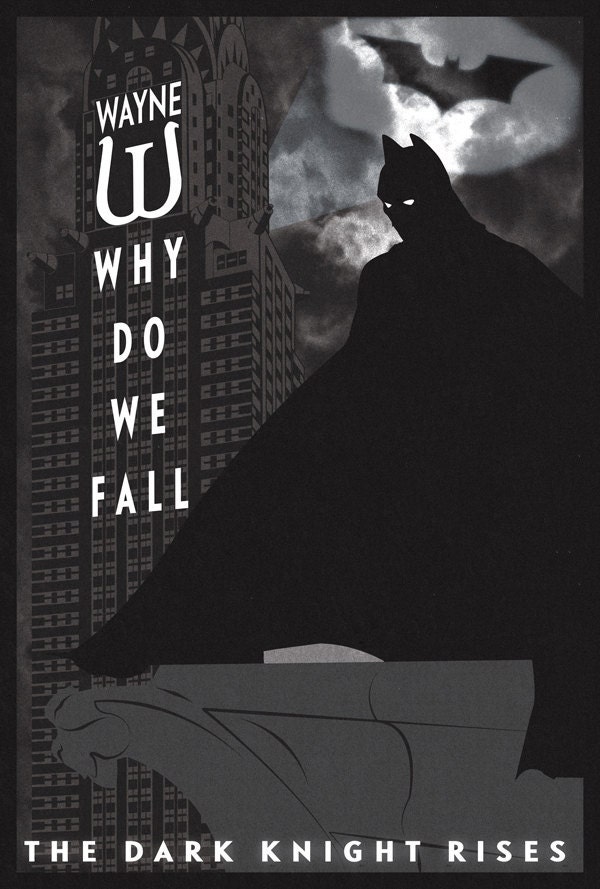 The Dark Knight Rises 18x24 Batman Movie Poster
