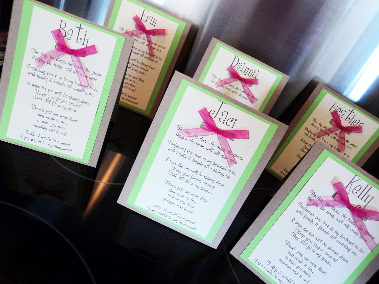 Bridesmaid Card- Will You Be My Bridesmaid, Maid of Honor- Custom made and personalized