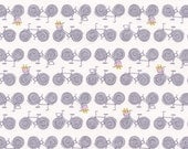 Erin McMorris Fabric for Free Spirit- Weekends Collection - Go By Bike- Grey