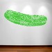 Pickle sillhouette vinyl wall decal- Pickle decal with "pickle" repeated in different fonts