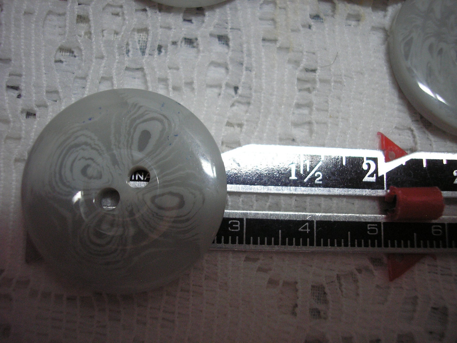 Lot of 11 Big Thick Vintage 60s Mod grey Swirl Buttons