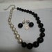 1965 Huge Chunky Necklace and Matching Pierced Earrings