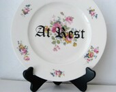 Decorative Plate - Rest In Peace - Graveyard - At Rest