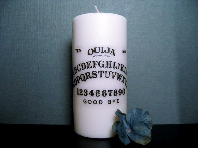Candle - Ouija Board - White - Occult