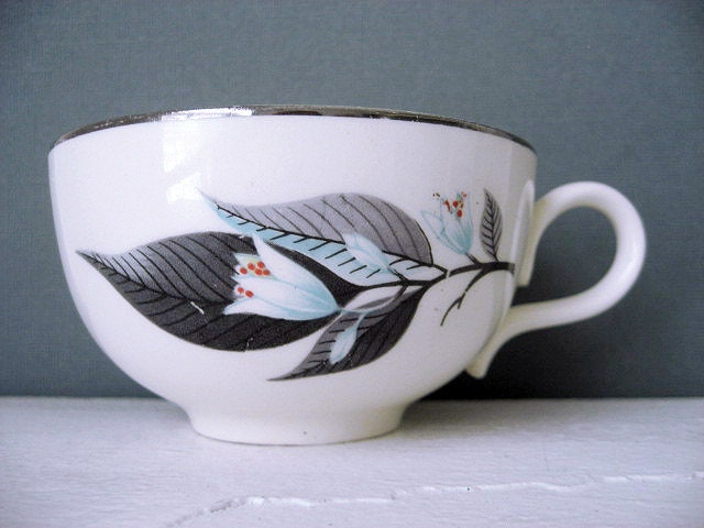Teacup - Hand Painted Tea Cup - Hemlock