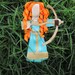 Merida Brave Orange Princess with bow and arrow hair clip