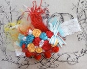 Cirque Du Bebe whimsical rosette headband birthday photo prop