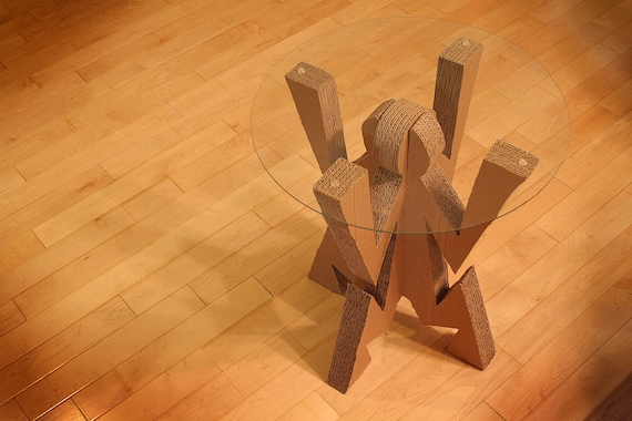 Items similar to Cardboard Side Table Human on Etsy