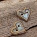 handmade ceramic buttons heart buttons stoneware buttons